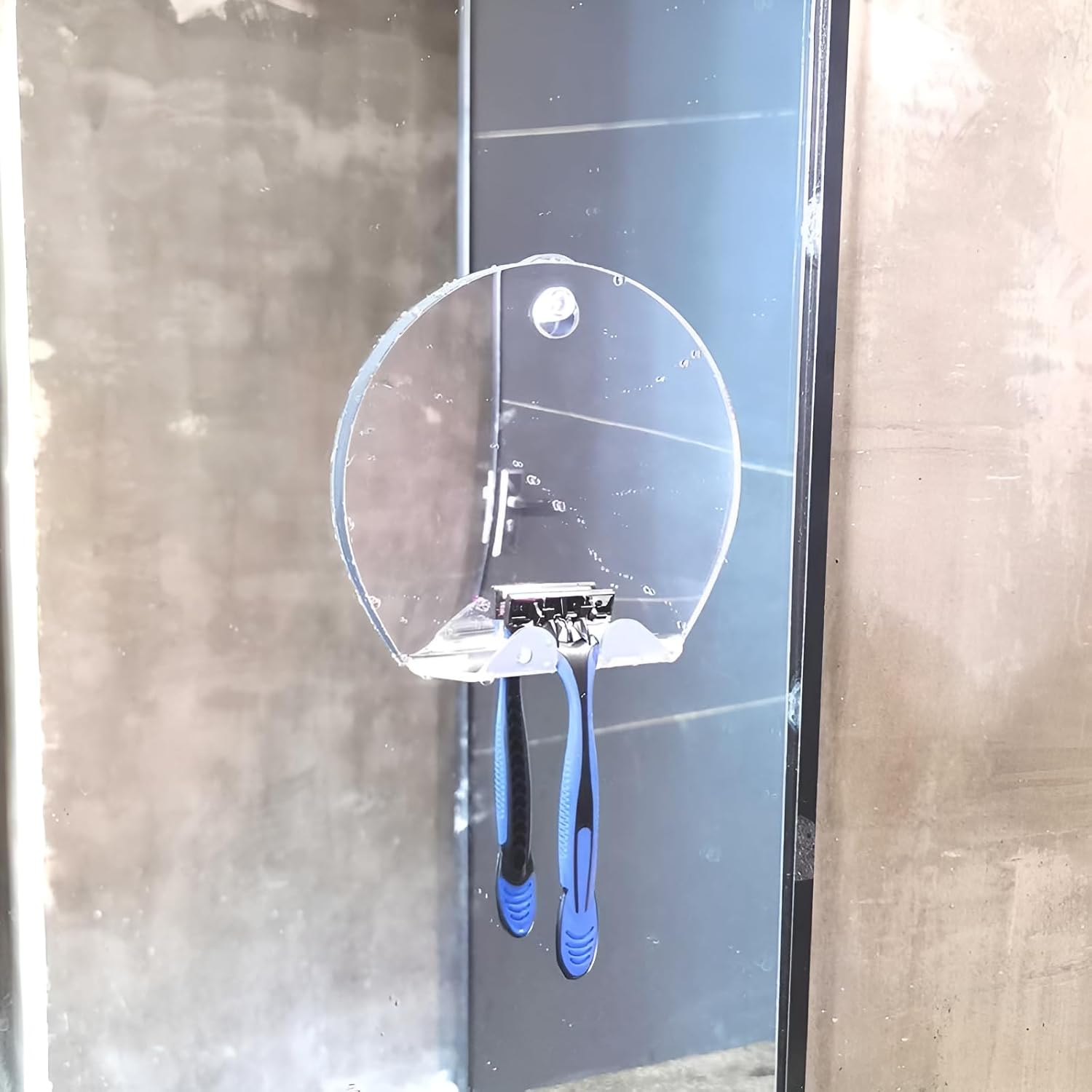 Shower Mirror, Anti-Fog Acrylic with Suction Cups and Hook