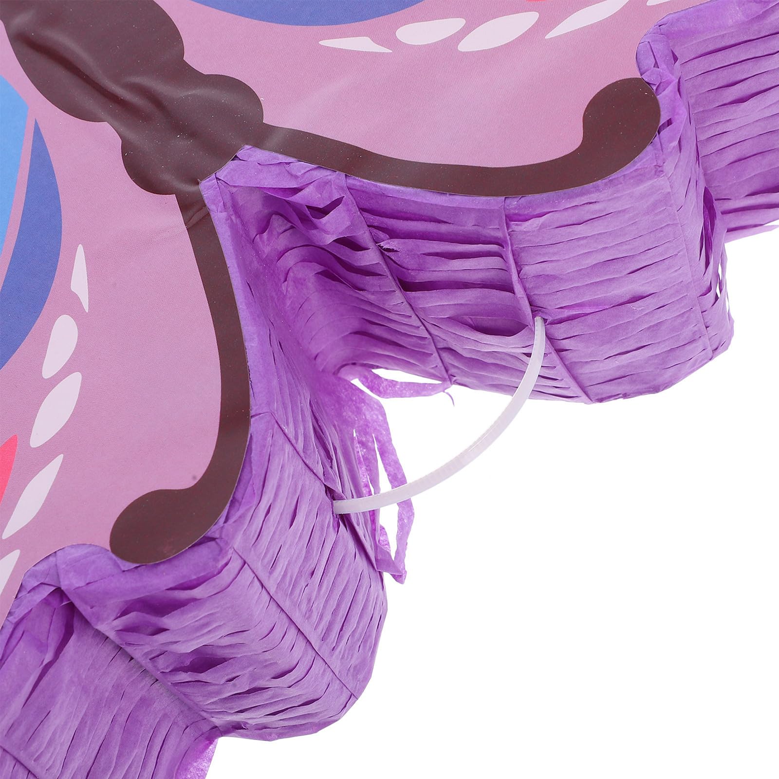 Piñata Morada con Diseño Único de para Fiesta Infantil, Set Completo con Palo y Confeti, Adorno de Fiesta para Celebraciones de Niñas