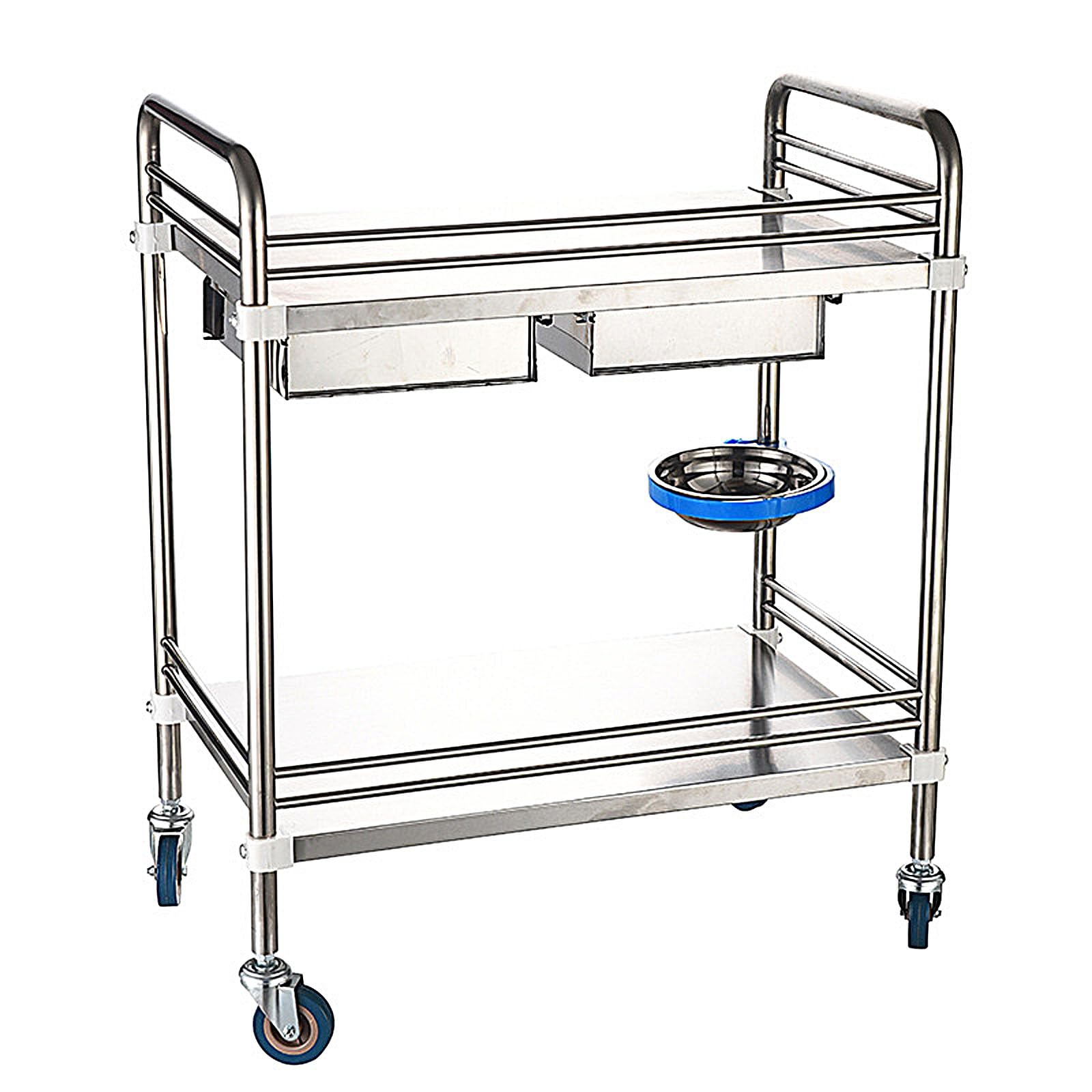 Carrello portautensili su Ruote Carrello portautensili in Acciaio Inox Organizer per riporre Utensili per Officina Meccanica Garage Magazzino Officina di Riparazione,50 * 40 * 86cm