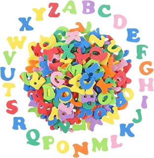 260Pcs Foam Letter Stickers, Self Adhesive A-Z Alphabet Stickers Assorted Colors Felt Letters for DIY Crafts Scrapbooking School Project Party Decorations