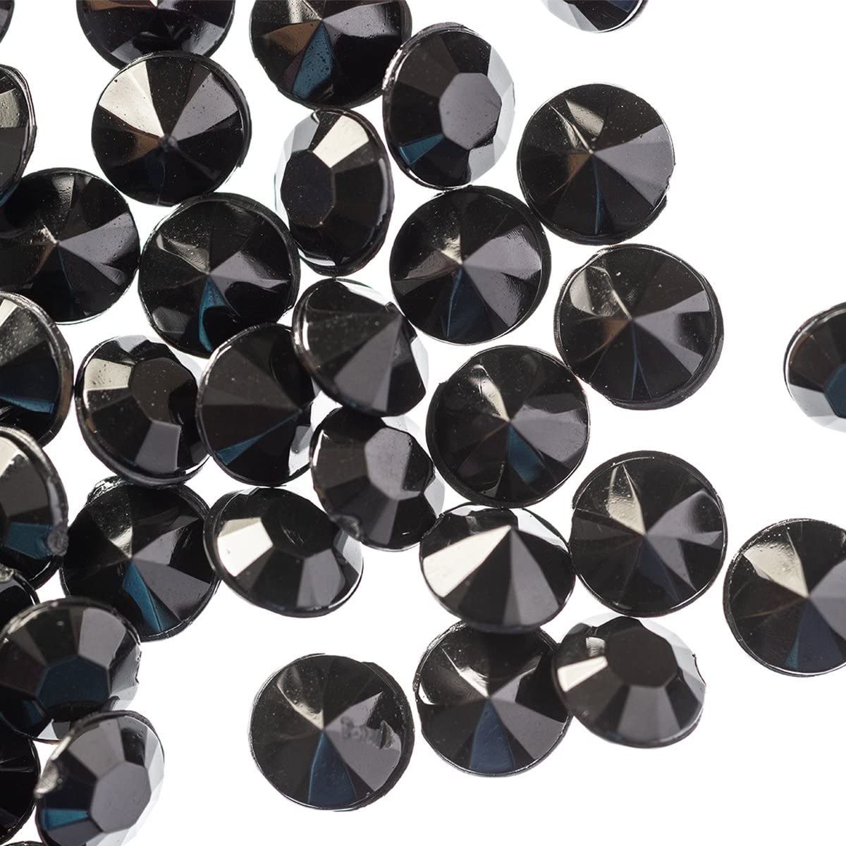 Trimming Shop Black 2000Pcs Table Scatters Clear Acrylic Rhinestone Diamonds Table Confetti For Table Centerpiece Bridal Shower Birthday Party Table Decoration Vase Filler Beads, 4.5Mm