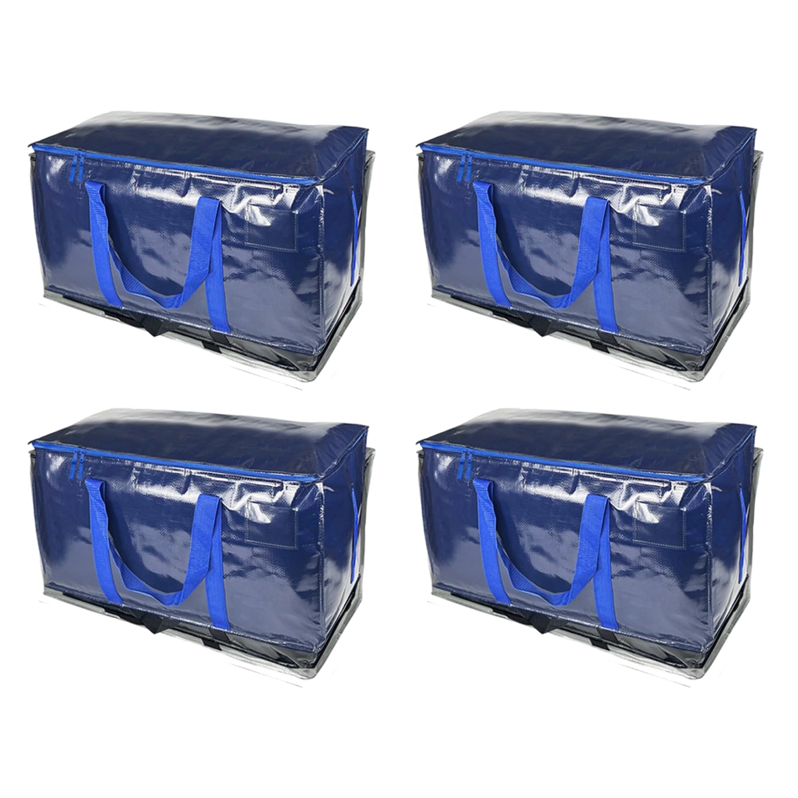 Of 4 Strong Relocating Storage Sacks Large Capacity 90L for Clothes Bedding Organizing Pliable Permanent Plan with Pulls and Belts Pliable Relocating