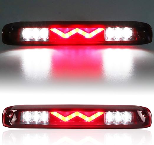 Tresound LED Third 3rd Brake Light for 99-07 Silverado GMC Sierra 1500 2500 3500 HD Classic, Rear Cargo Lamp High Mount Stop light Reverse Light (Red)