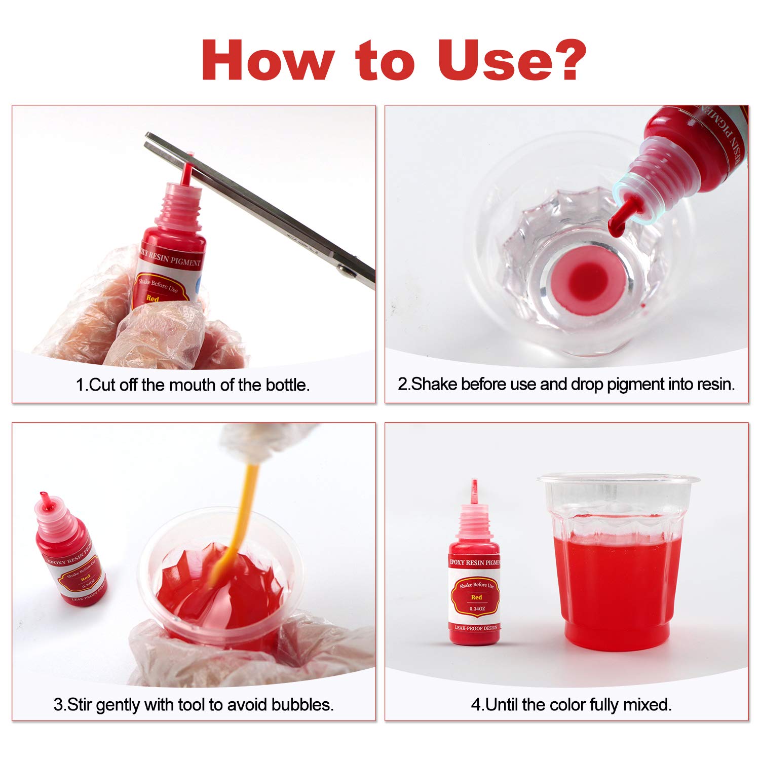 Epoxy Resin Pigment 20 Colors Epoxy Resin Dye Liquid for Epoxy Resin