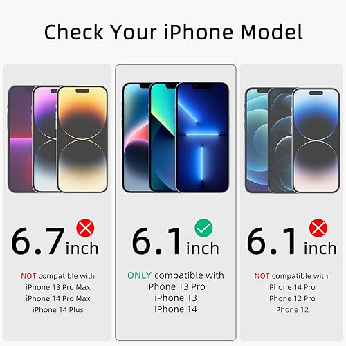 Miniatura 2 de ruwa Protector de pantalla de privacidad para iPhone 1313 Pro1416e Pack de 36.1 Pulgadas Película de vidrio templado para pantalla con marco de