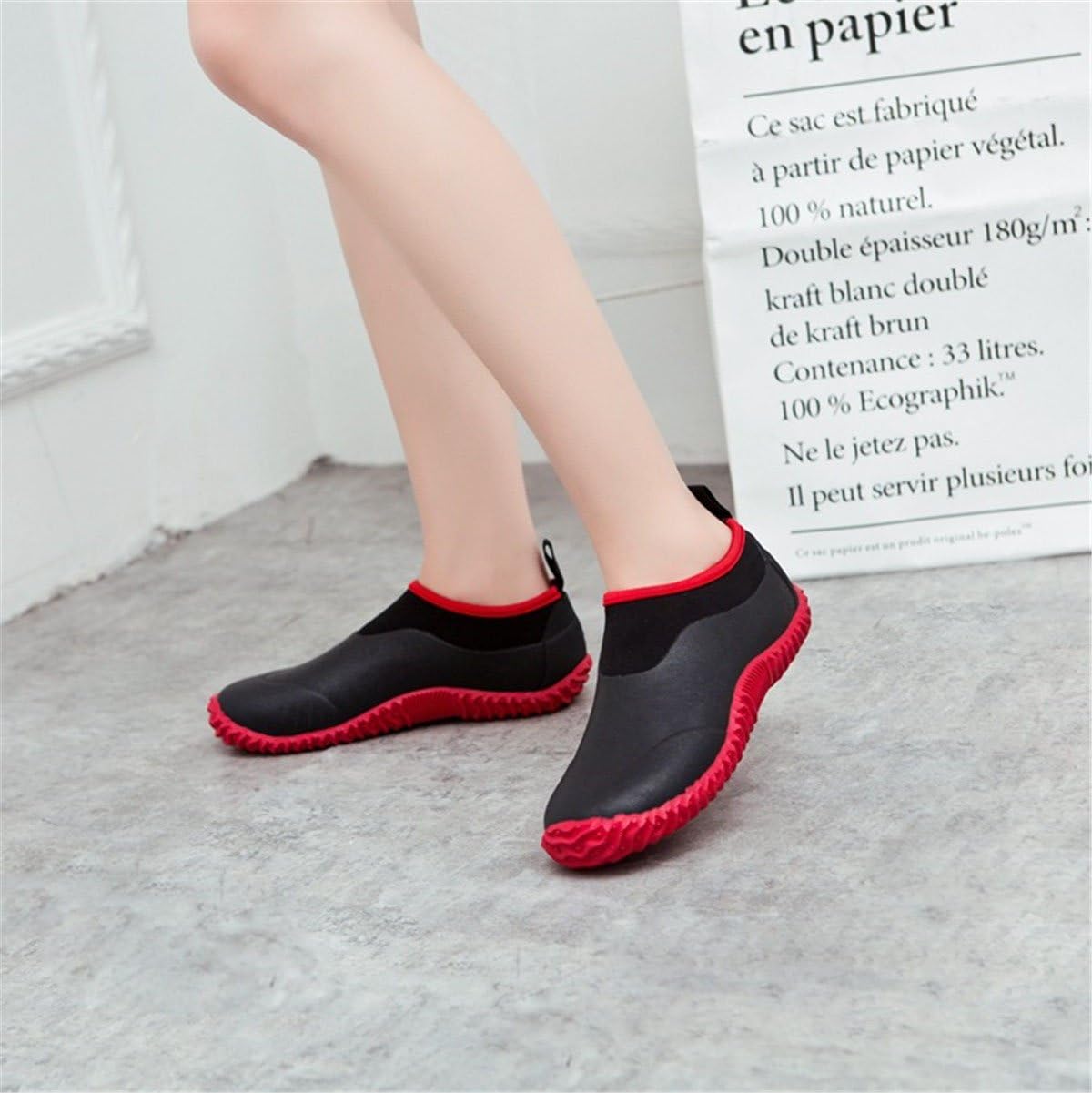 TENGTA Unisex Waterproof Garden Shoes Womens Rain Boots Mens Car Wash Footwear - Image 2