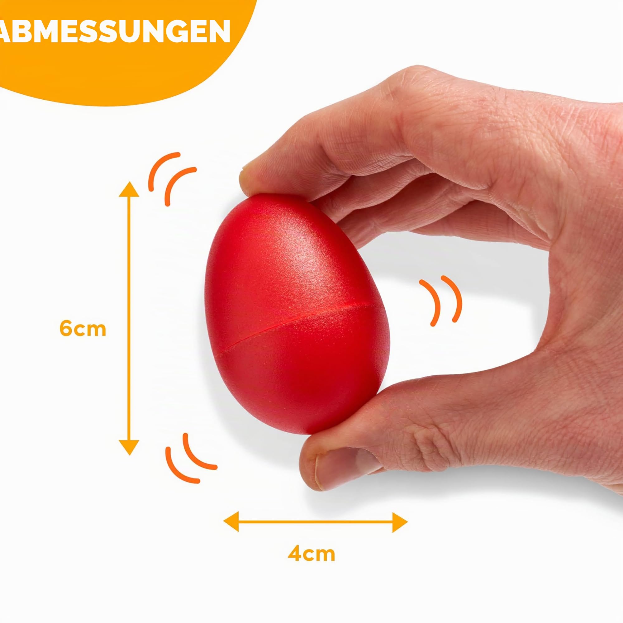 THE TWIDDLERS 80 Ei Maracas, Musikeier, Rasseleier, Osterei für Kinder (4 Farben) - Kindergeburtstag Mitgebsel, Mitbringsel, Give Aways, Gastgeschenke