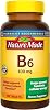 Nature Made Vitamina B6 100mg, 100 Tabletas | Vitaminas B6 para Apoyo al Metabolismo Energético, Ayuda a la Función del Sistema Nervioso, Sin Gluten, Suministro para 100 Días (Paquete de 1) 1