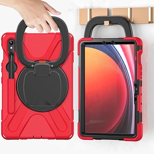 Miniatura 20 de Funda resistente para Galaxy Tab S10 Ultra 2024/S9 Ultra 2023/S8 Ultra 2022, funda híbrida resistente con soporte para bolígrafo S, funda a prueba