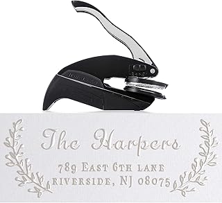 Address Embosser - Custom Address Embosser Personalized with Your Text 2" x 1"