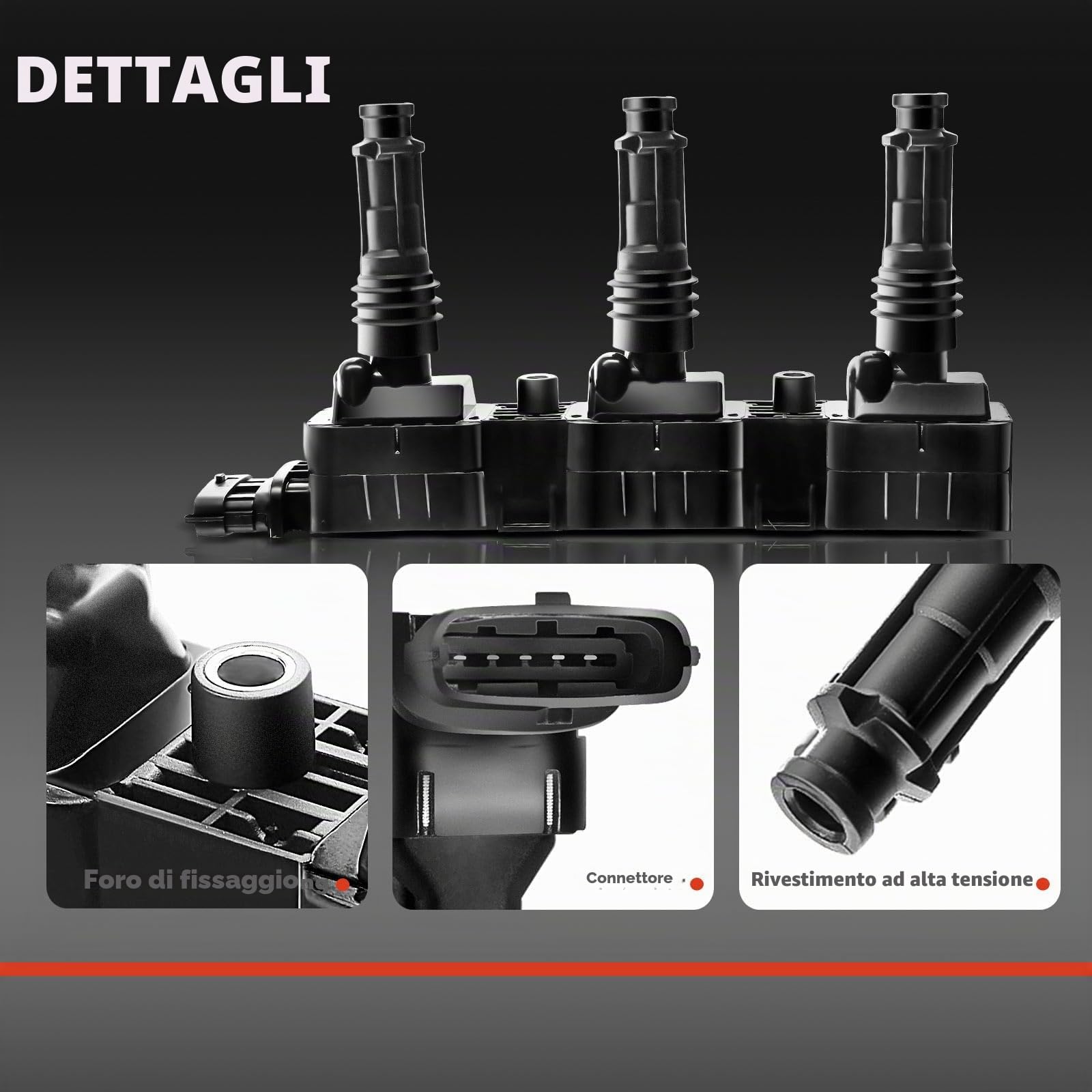 Frankberg Bobina di accensione del modulo di accensione 1208306 | Compatibile con: Agila (A) H00, Corsa B S93, Corsa C X01, Corsa MK IB, Agila MK I H00, Corsa MK II (C) X01
