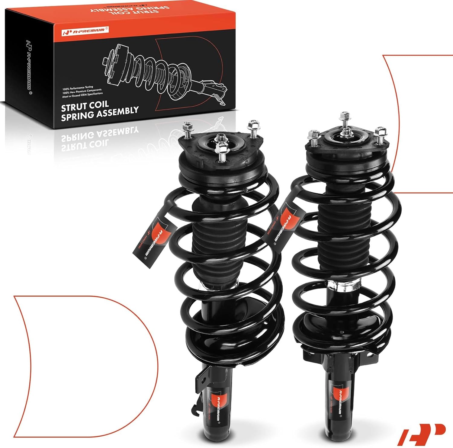 A-Premium Front Complete Strut & Coil Spring Assembly Compatible with Ford Transit Connect 2010 2011 2012 2013, 2-PC Set