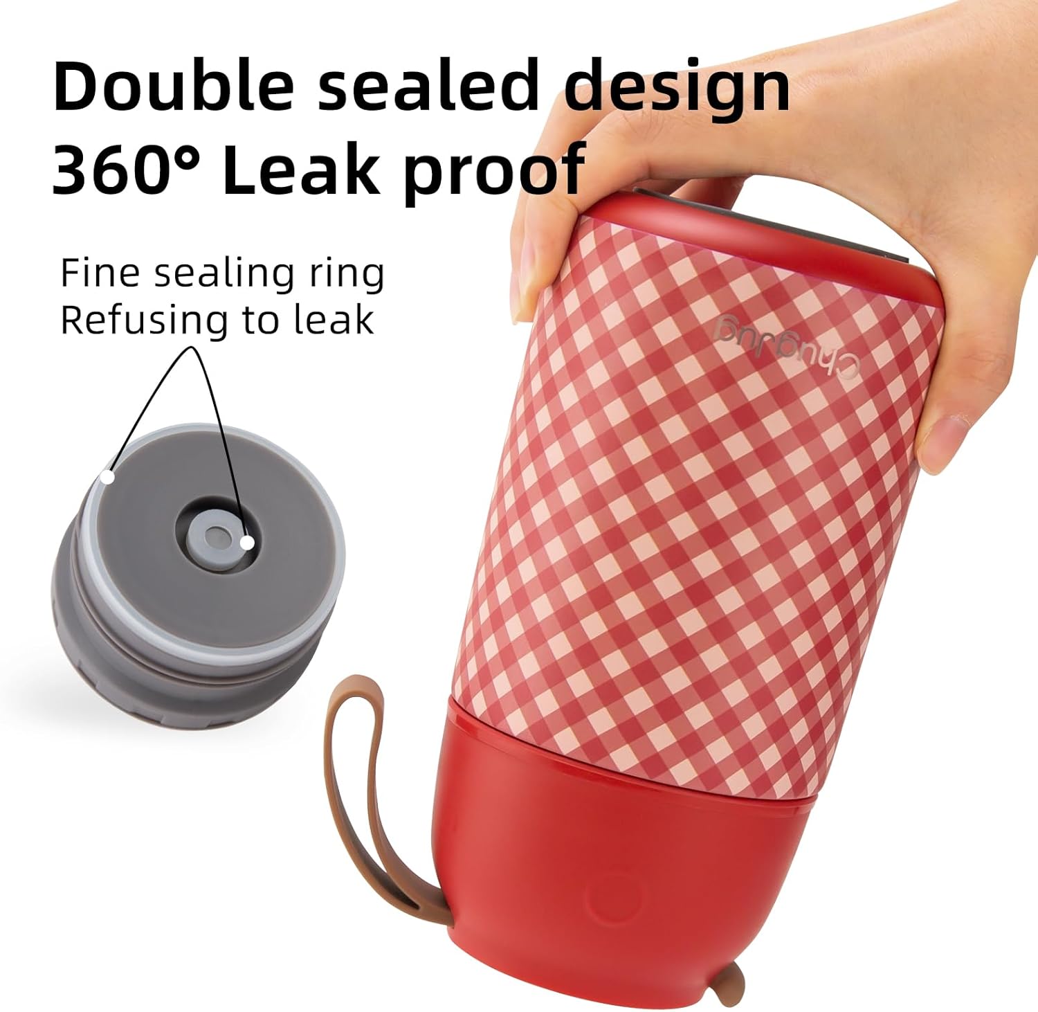 2 Pack Soup Thermo for Hot & Cold Food for Kids Adults(Red)