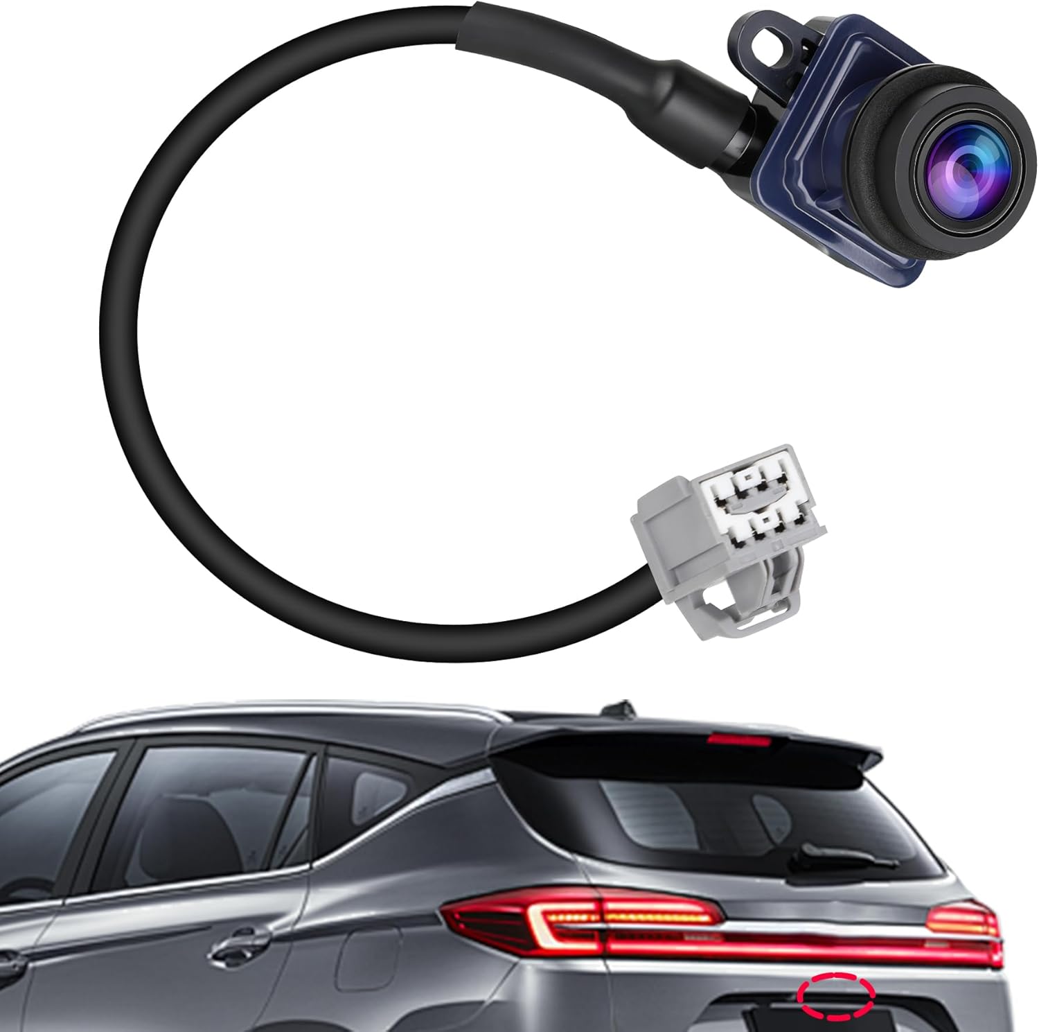 Backup Camera for Dodge Dart 2013 2014 2015 2016, Replaces 56038990AA, 56038990AB, 56038990AC 1WY78GW7AA