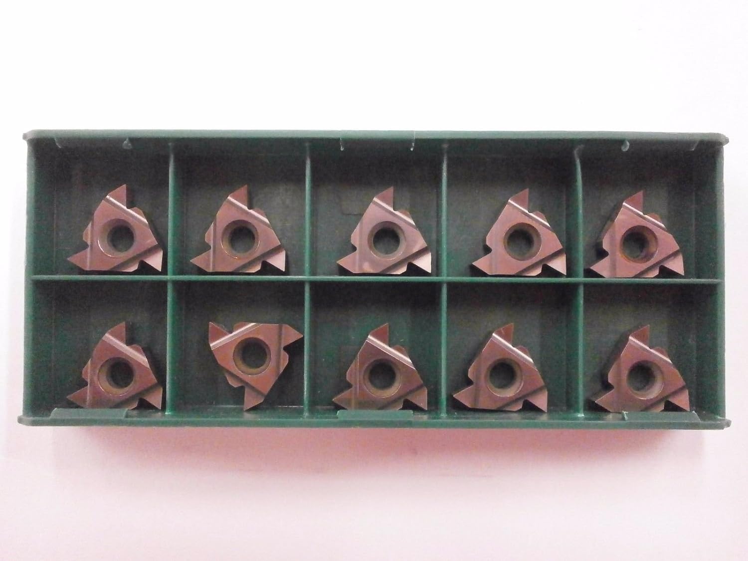 10pc) ToolFlo 16ER AG60 AC22R Laydown Coated Carbide 60° V Threading Inserts