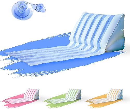 BeachBack Tumbona inflable, sofá de aire portátil para playa y campamento con soporte de espalda ajustable, tumbona de playa apta para viajes, fácil