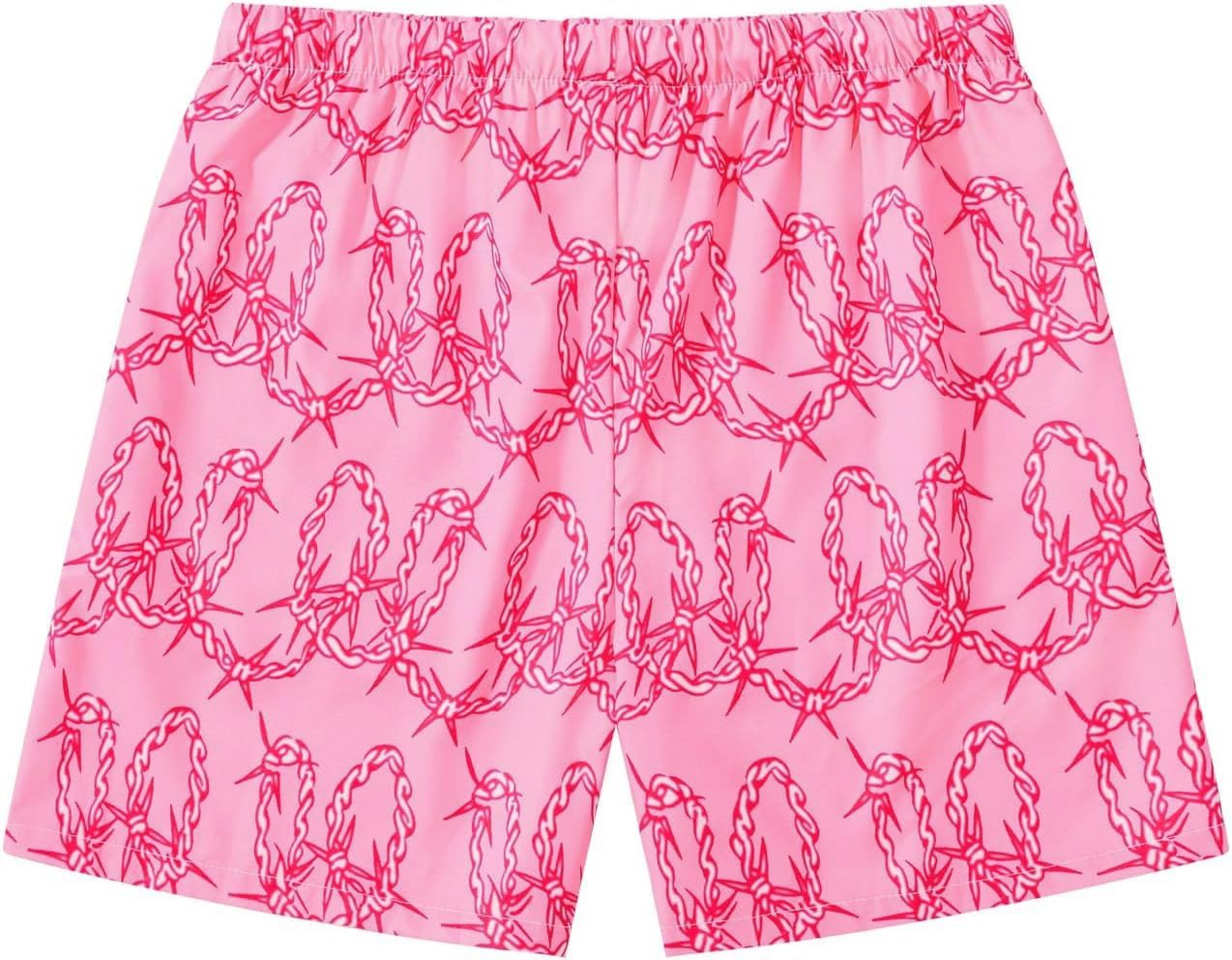 Men's Graphic Print Drawstring Waist Shorts Gym Track Pockets Workout Cool Boho Summer Shorts - Image 2