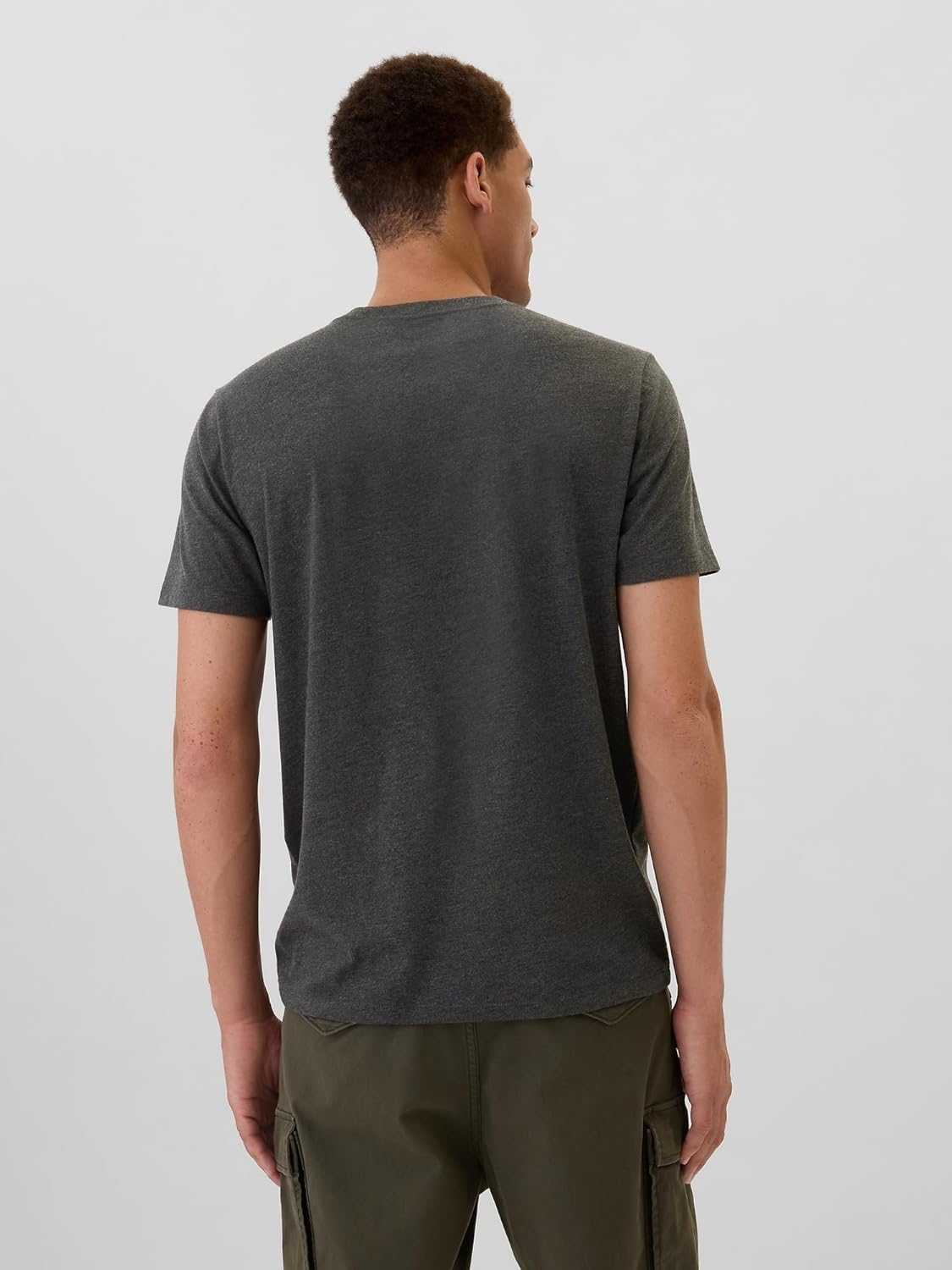 Gap Mens Everyday Soft Micro Logo Crewneck T-Shirt - Image 2
