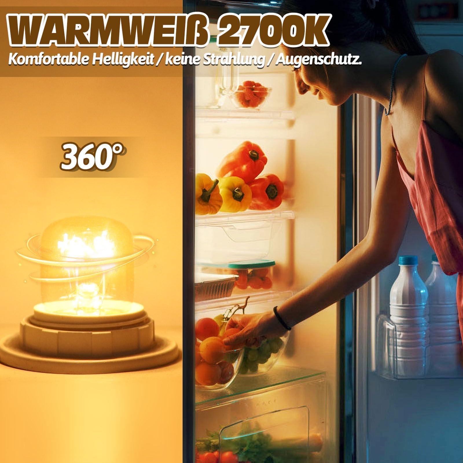 Greate 4x Lampada Forno 25W 300 Gradi - E14 230V Lampadina - Foto 2