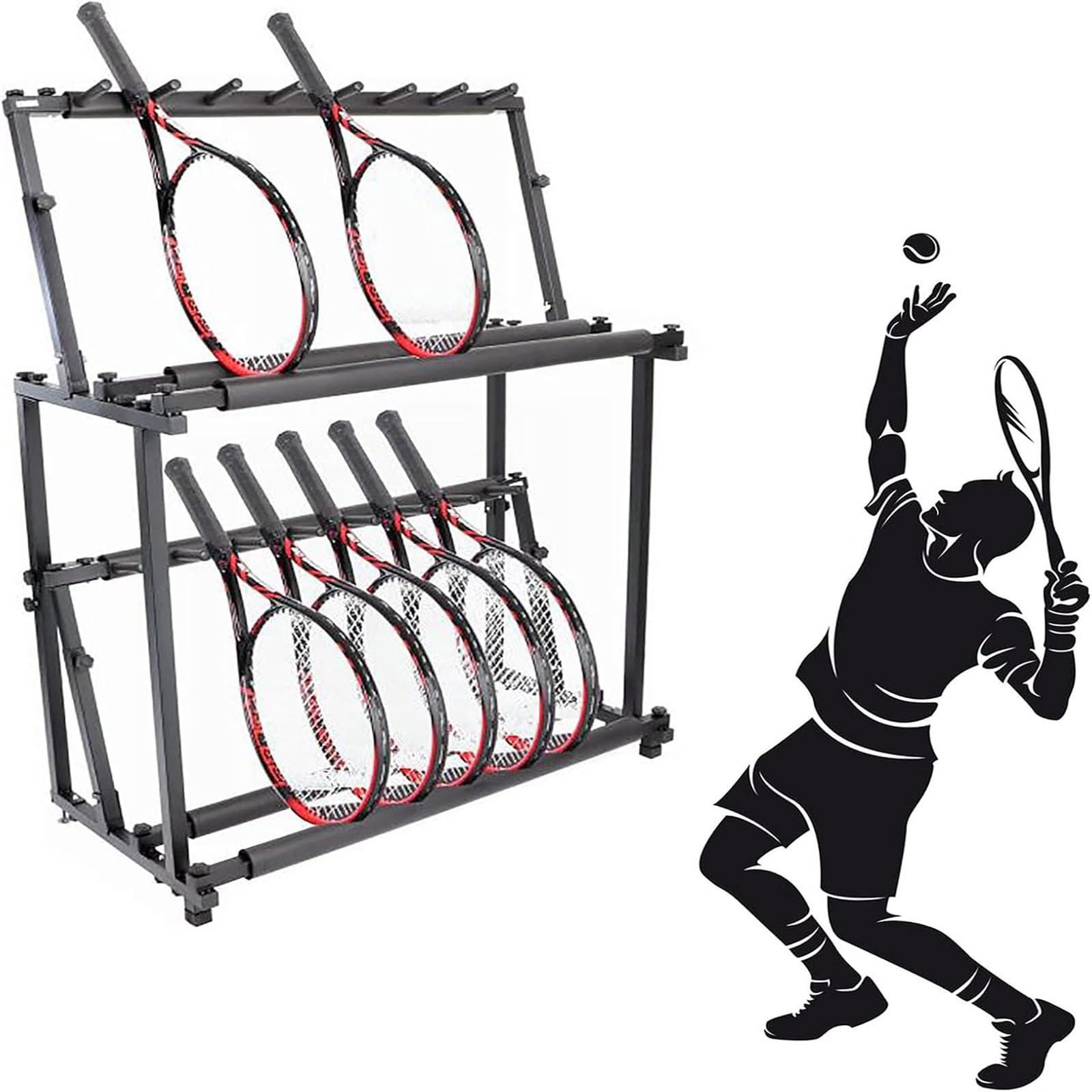 Support de raquette de tennis réglable pour badminton et violon
