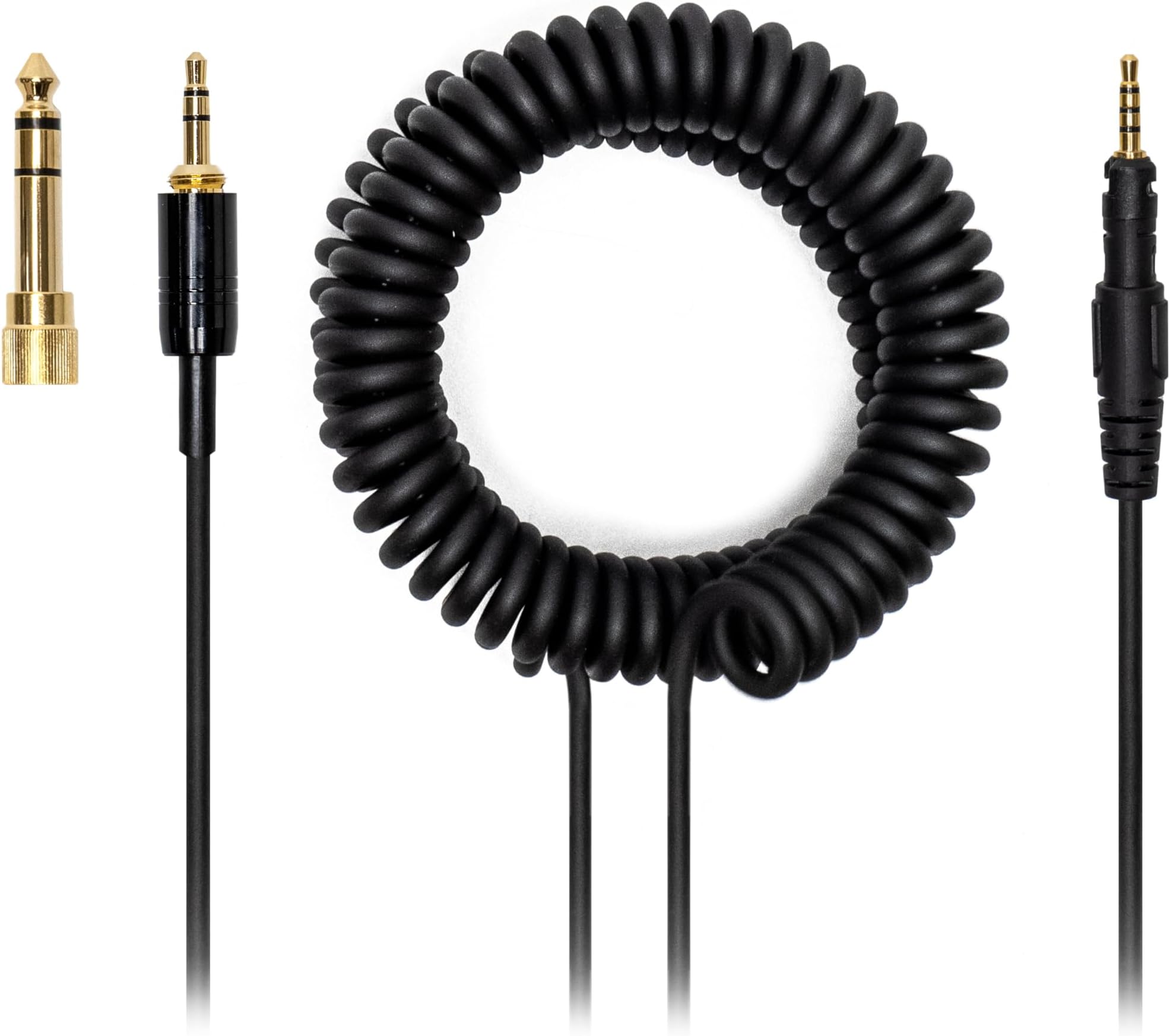 4 Pole Long Steps Audio DJ Cable Cord Line Plug Compatible with Pioneer HDJ-X5 X7 S7 CUE1 Headphones Extended Coiled Spring Dj Wire