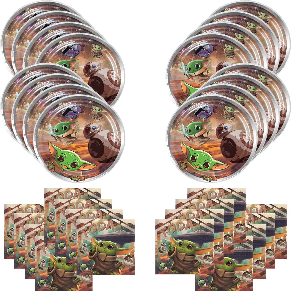 CHANJAYY Baby Yoda Décorations D'Anniversaire, Fournitures De Fête
