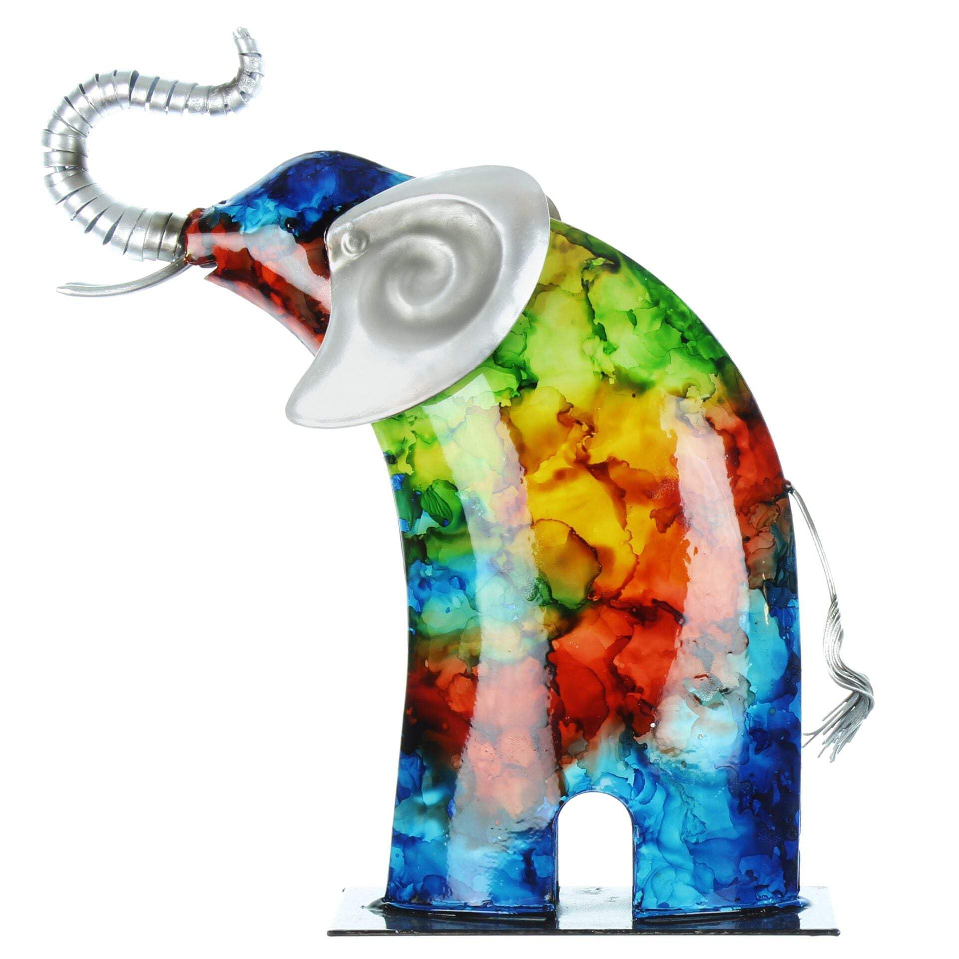 Éléphant en métal Widdop 28,5 cm, une note de sérénité et sagesse chez vous