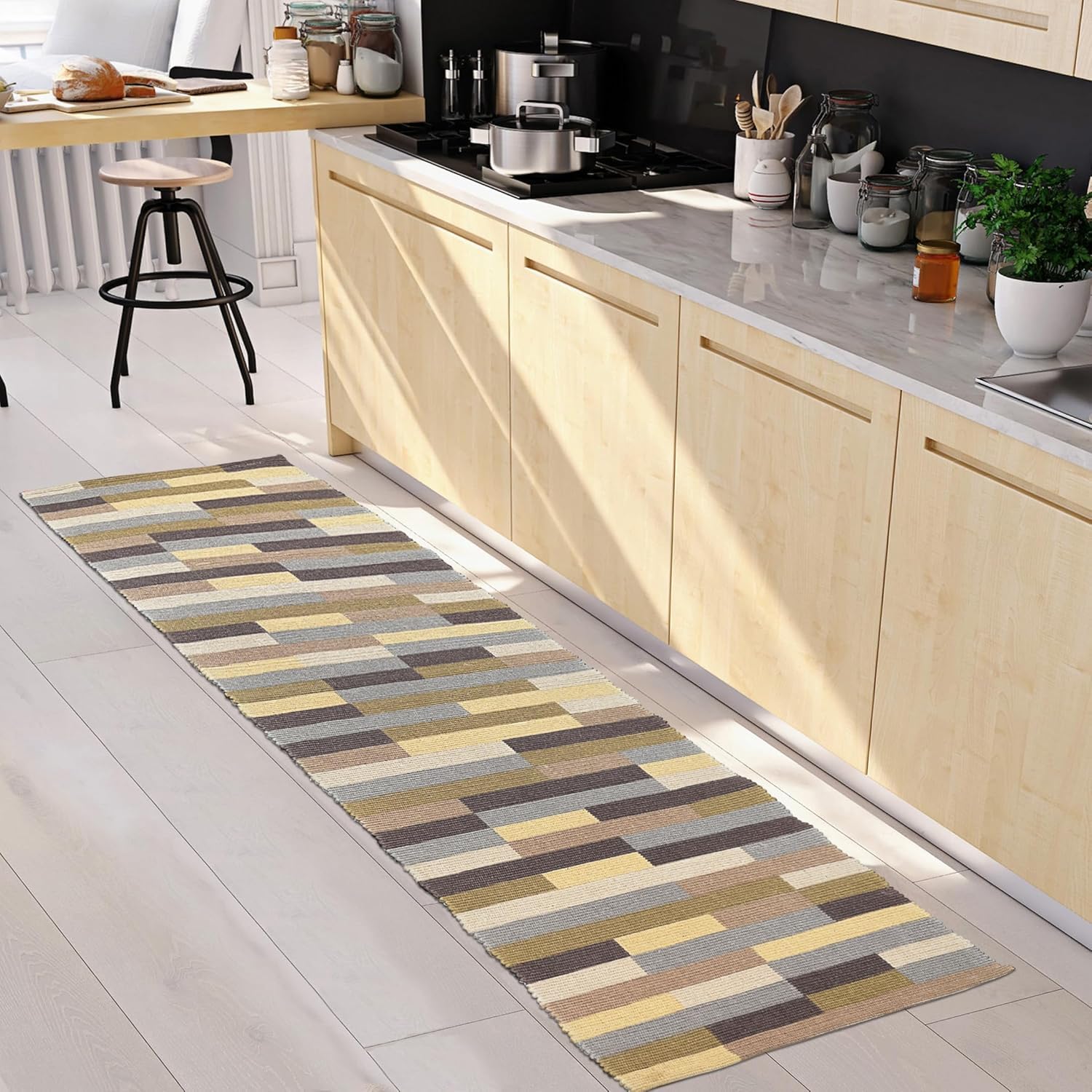 Handwoven Cotton Rug Runner - 60x152cm -26