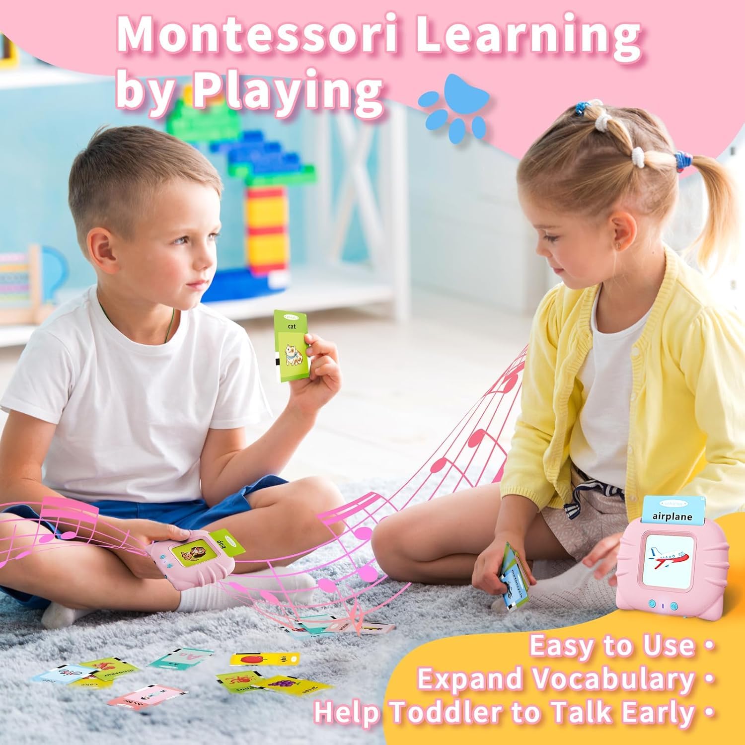 Toytrek Talking Flash Cards Early Educational Toys - Image 3