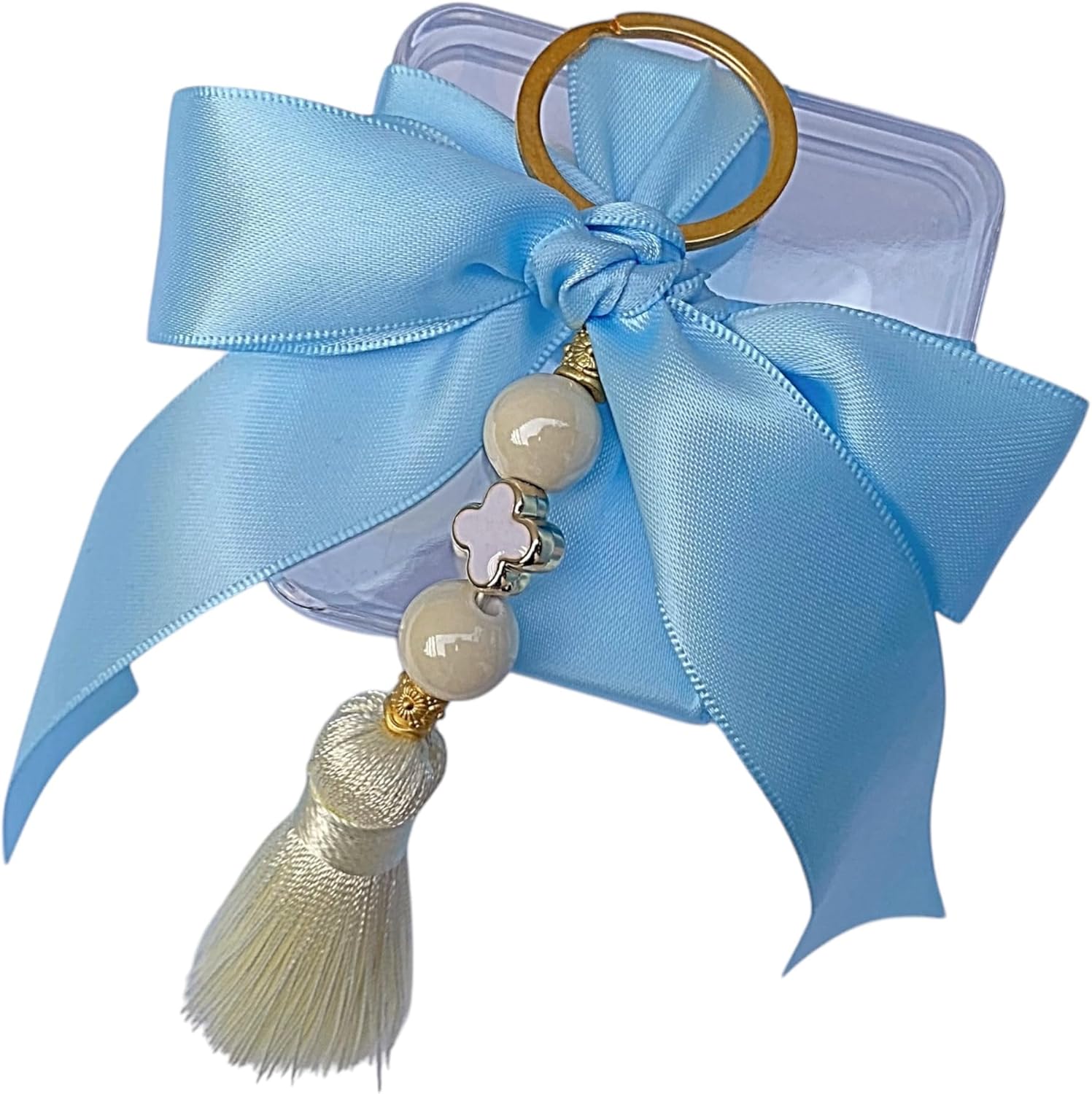 P&J by Design Cute Christening Bomboniere, 5 pcs keyrings, Greek Baptism, Cross Keyring, Key Chain, Greek Christening, Key Chain for Key Holder bag Purse Backpack, Favors