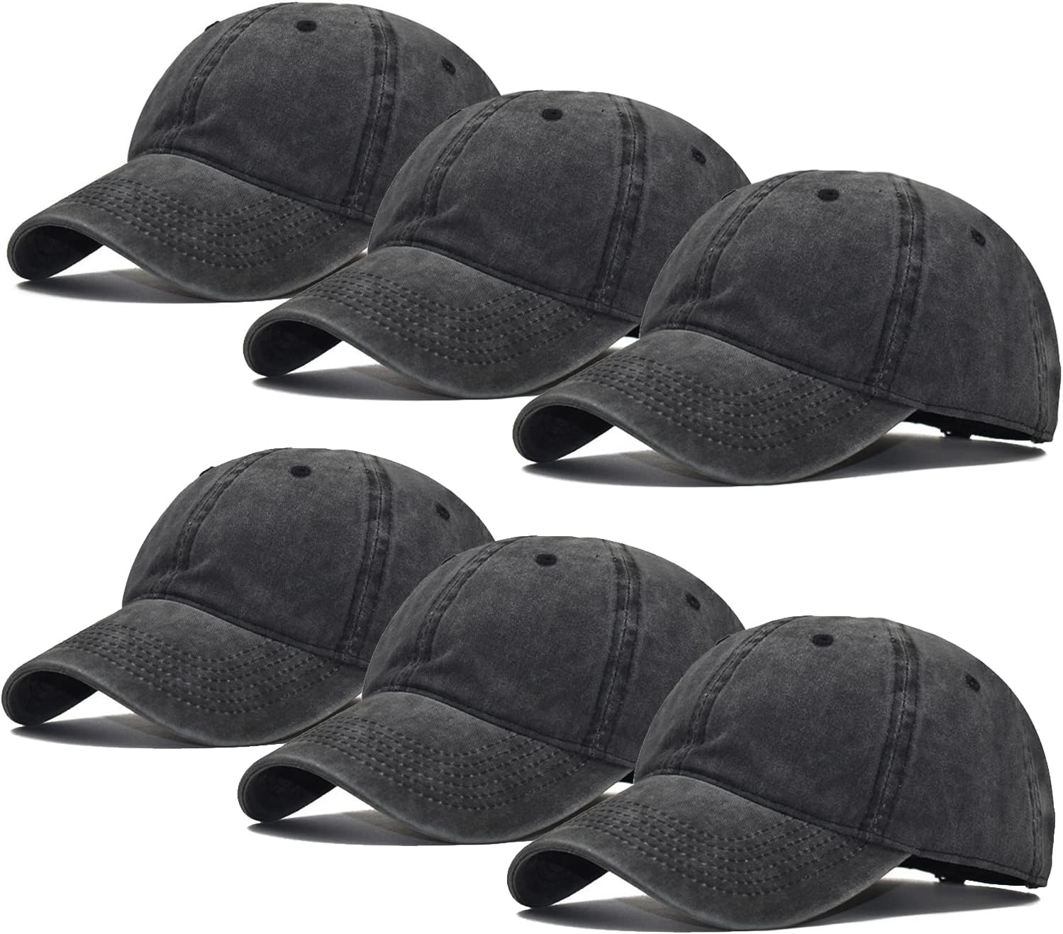 Ultrafun Unisex Vintage Baseball Cap Washed Distressed Plain Blank Baseball Hat Adjustable Dad Hat for Outdoor Sports