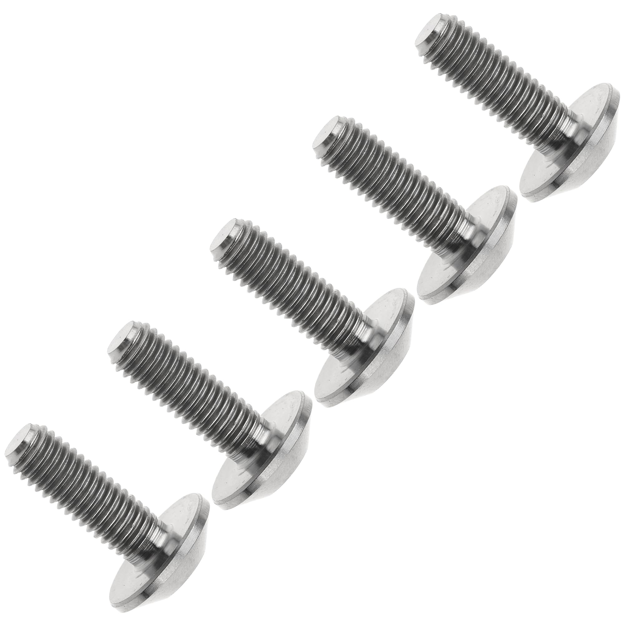 Ruifu M4 M5 M6 10 12 15 20 25mm Titanium Gr5 Torx head Bolt Screw for Bicycle/MTB Pack of 5 (Titanium, M5x15mm)