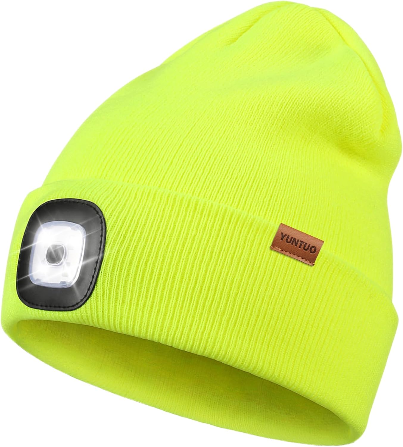 USB Rechargeable LED Beanie for Men – Winter Knit Hat Gift