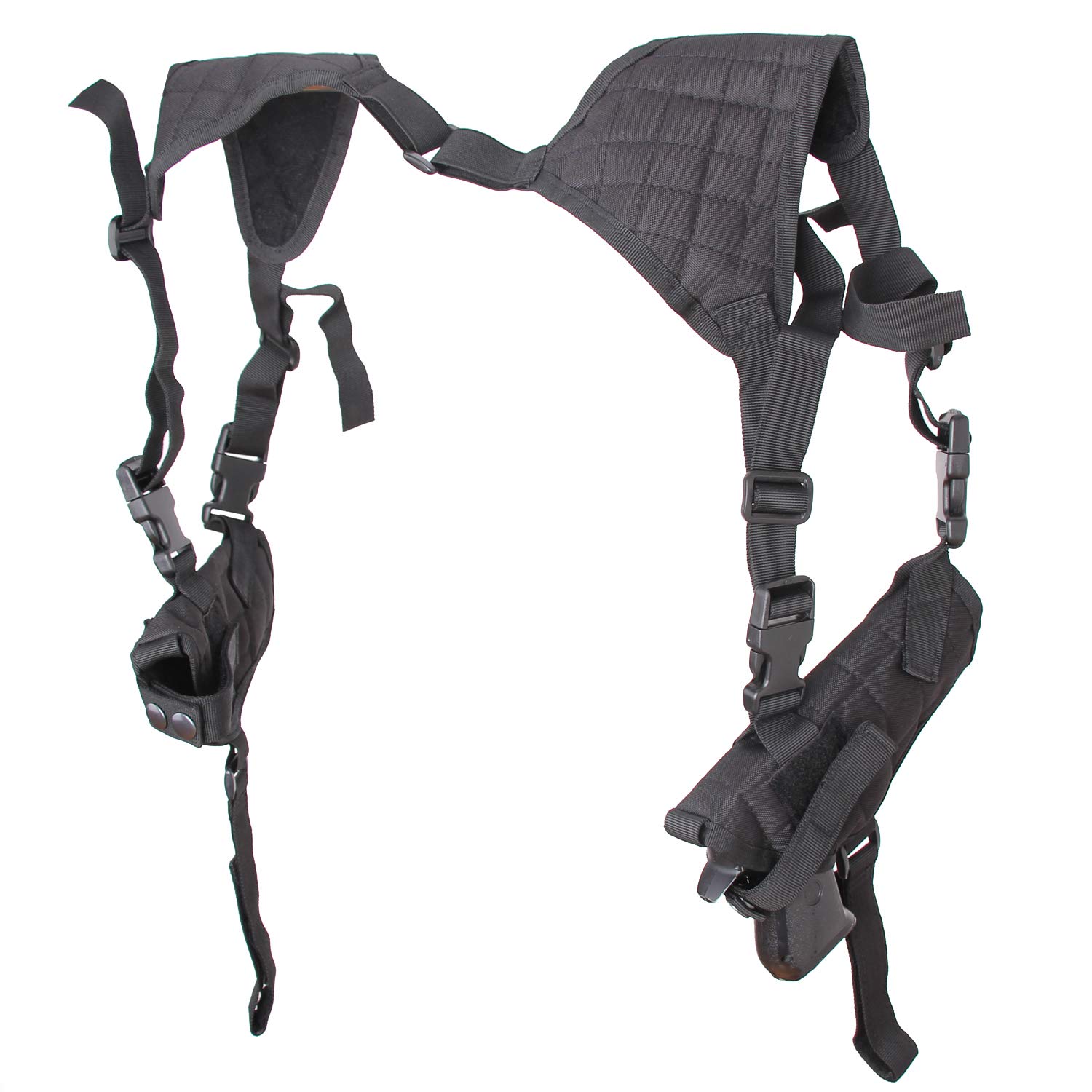 Shoulder Holster General Vertical Gun Holster Adjustable for Most Kinds of Pistols (BLACK1)