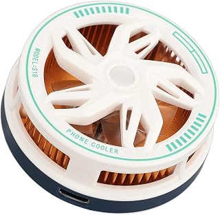 Phone Cooler, 15W Superconducting Ice Magnetic Refrigeration Technology with 7 Blades Matrices for Smartphones and Tablets (White)