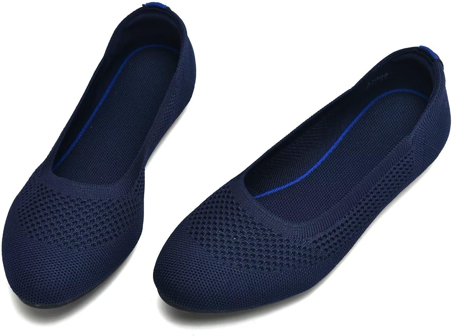 poemlady Women’s Ballet Flat Shoes Dress Shoes Knit Round Toe Slip On Ballerina Walking Flats Shoes for Woman Low Wedge Casual - Image 6