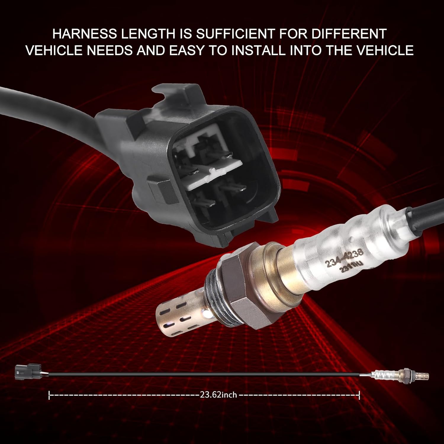 O2 Oxygen Sensor Downstream 234-4238 Compatible with Kia Rondo Sorento Forte Forte5 Optima for Hyundai Santa Fe Tucson Genesis Coupe Sonata 2.0L 2.4L L4 Replace 39210-2G200