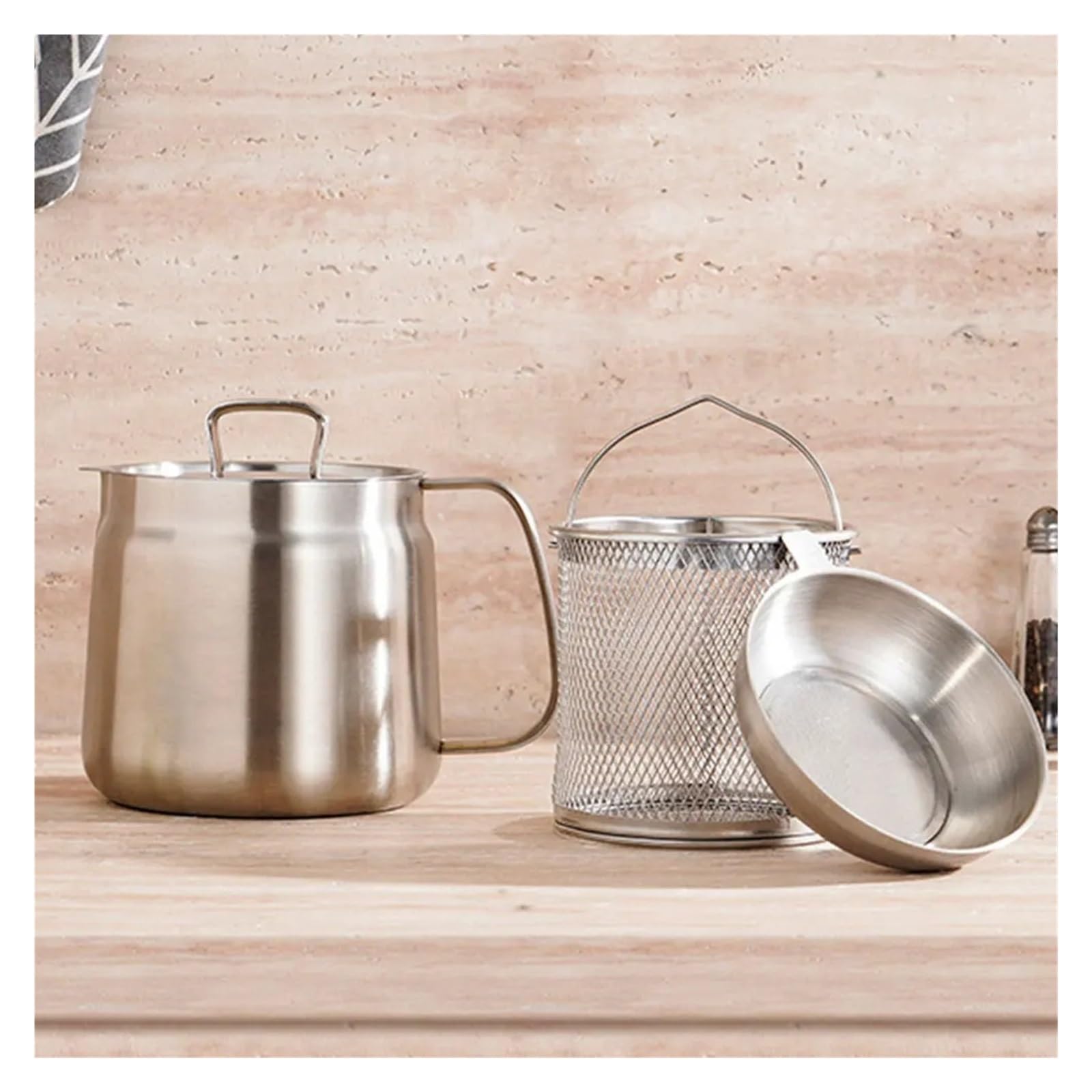 Almacenamiento De Gran Capacidad Del Contenedor Aceite Cocina Acero Inoxidable 304 Seguridad FáCil Limpieza