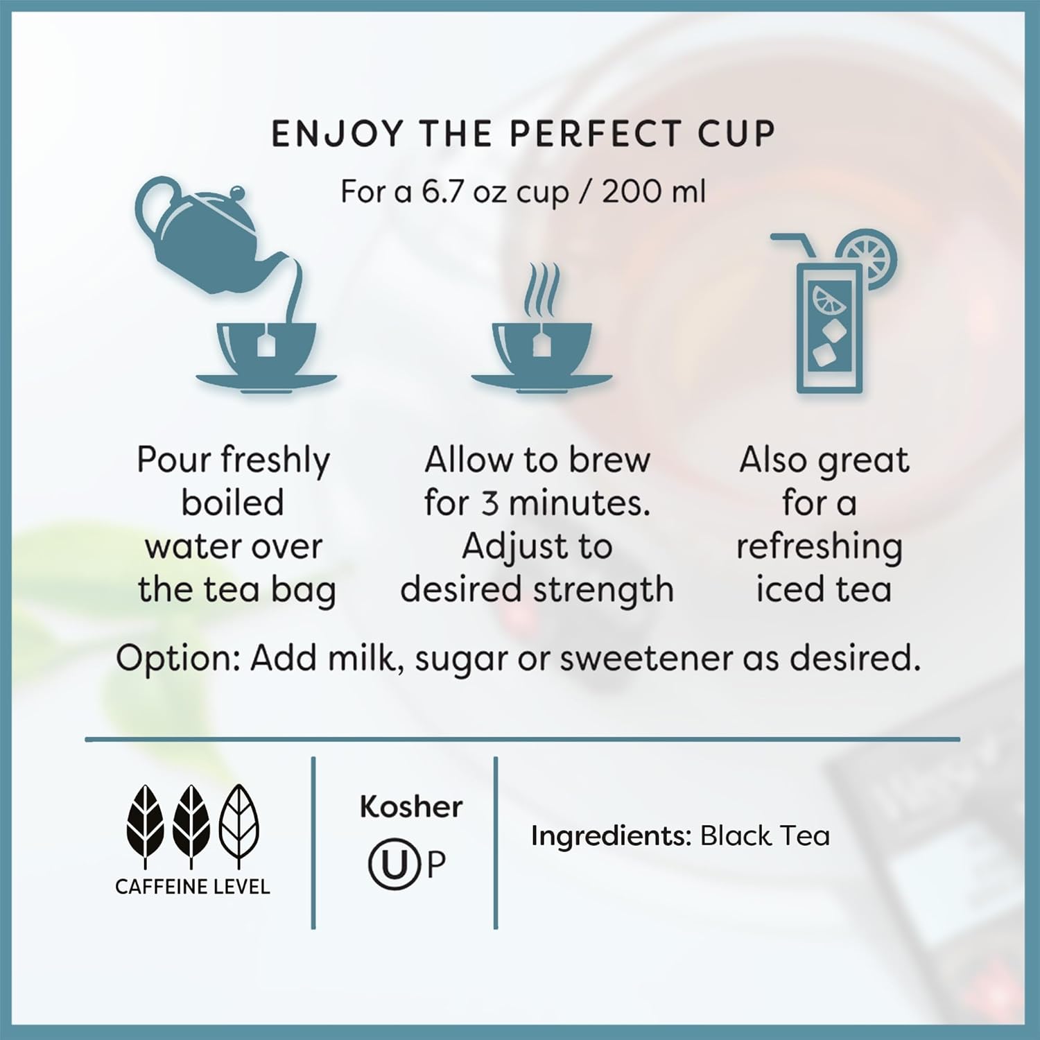 Wissotzky English Breakfast Black Tea (6 Pack - 120 Tea Bags) | Robust & Invigorating Tea | Antioxidant Rich | Energizing Black Tea Bags