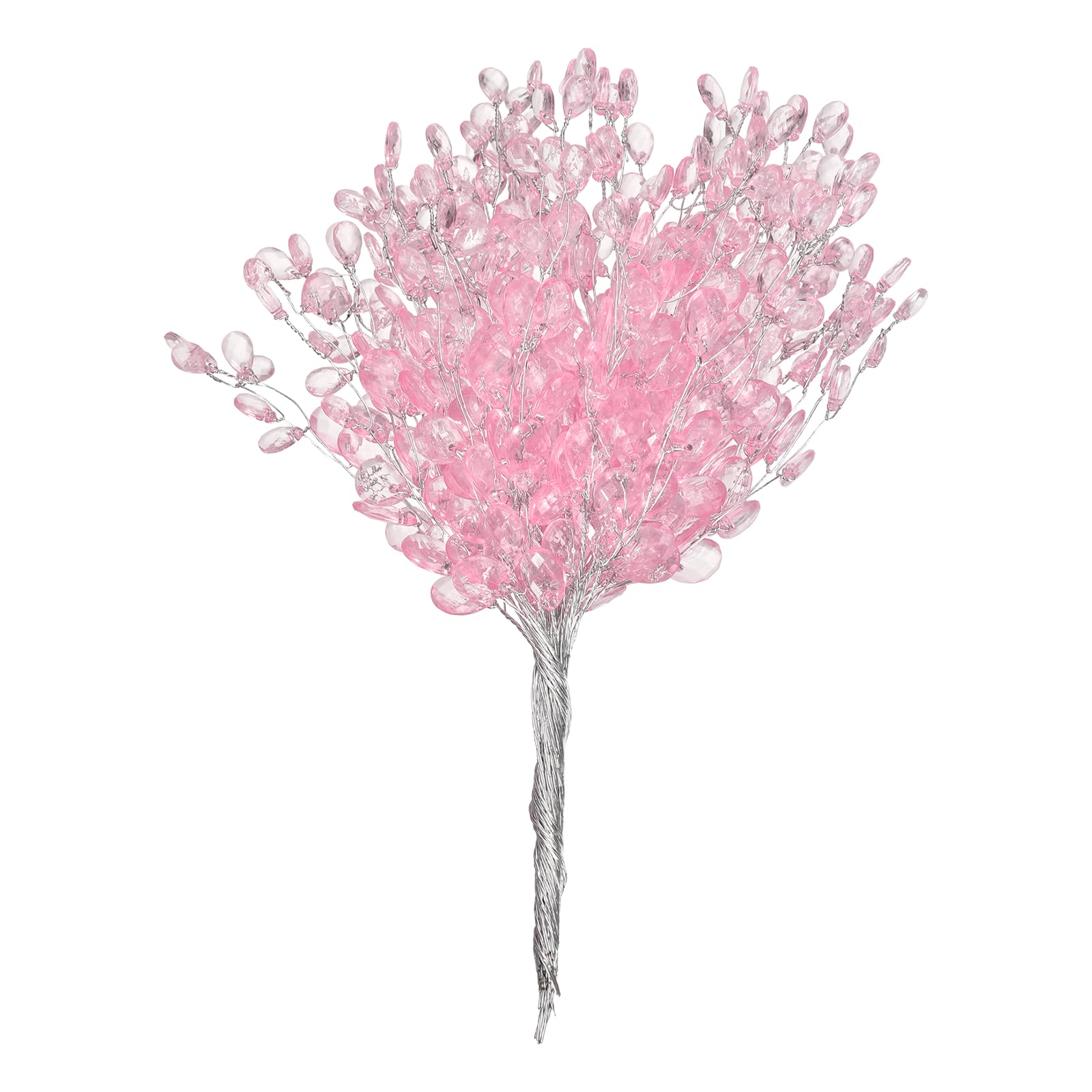 Branches en acrylique fleur en cristal rose pour loisirs creatifs