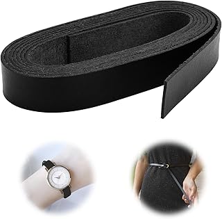 Tiras de Cuero 2 cm X 2 m Cordón de Cuero Plano,Correa de Cuero Plana Cordón de Cuero Plano para Cinturones,Correas de Cintura,Correas de Reloj,Correas para Mascotas,Cinturones Trenzados y Mucho Más