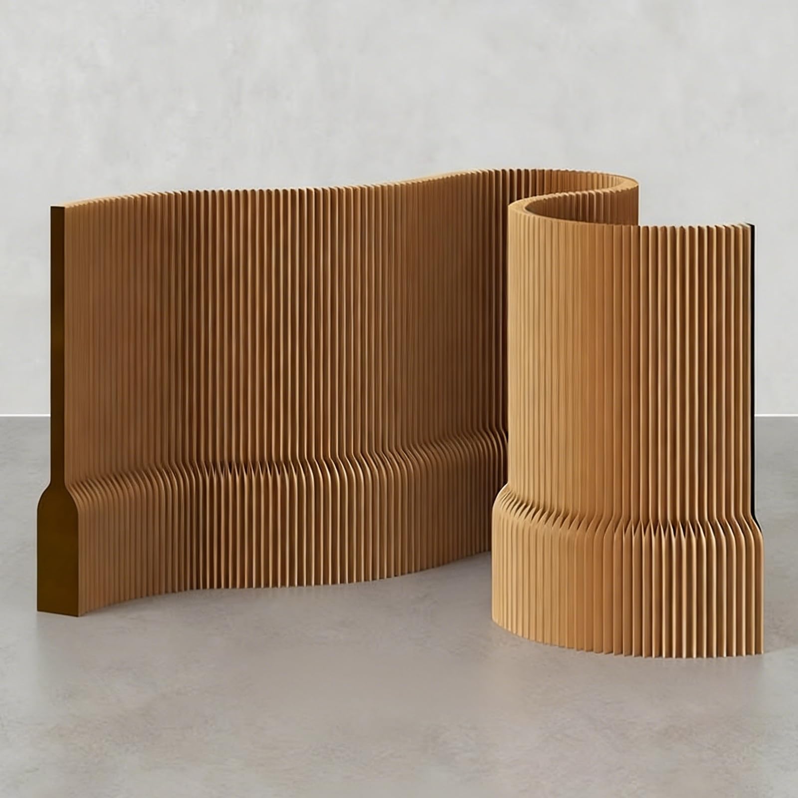 Cloison de séparation pliable en papier, écran d'intimité portable, cloison murale temporaire moderne, 1,1 m de haut pour la maison, le bureau et une utilisation commerciale