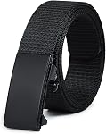 Men's Ratchet Web Belts,Outdoors Hiking Tactical Belt for Men,Nylon No Holes Golf Belts with Automatic Buckle