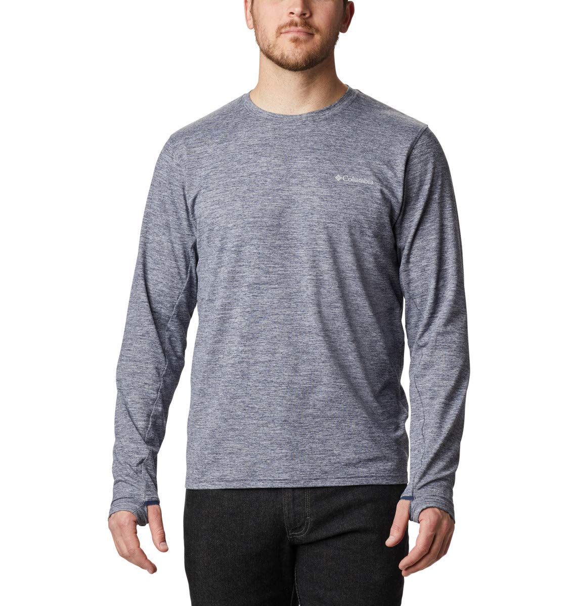 Columbia Tech Trail Long Sleeve Crew II Equipo de Camping y Senderismo Hombre