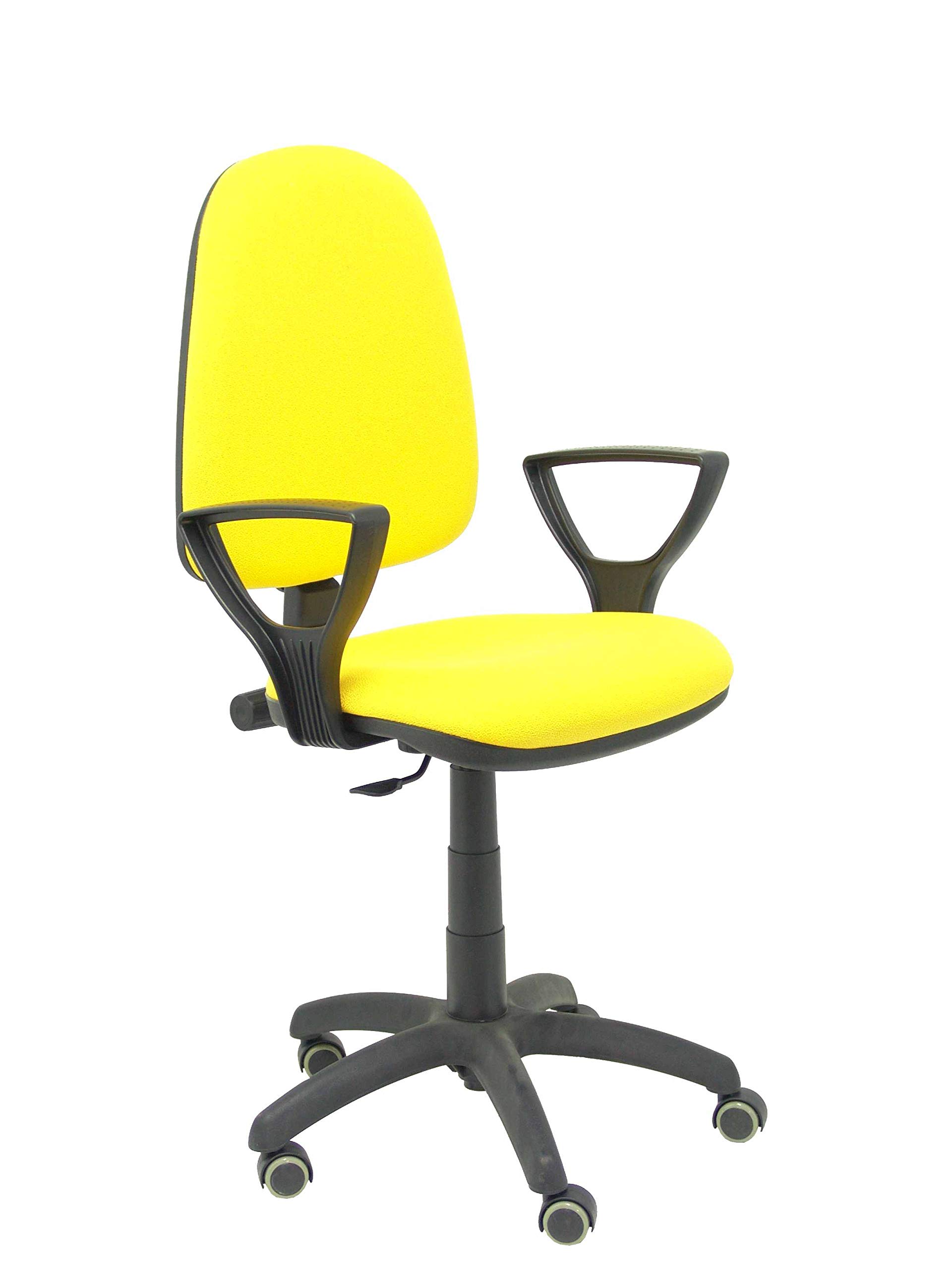 Silla OFICINA PYC 04CP ERGONOMICA PERMAN.C/R PARQUET Bali Amarillo (C/Brazos FIJOS)