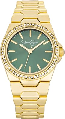 Jessica Simpson Womens Watches 32mm Face, Analog Quartz Dress Wrist Watch for Women