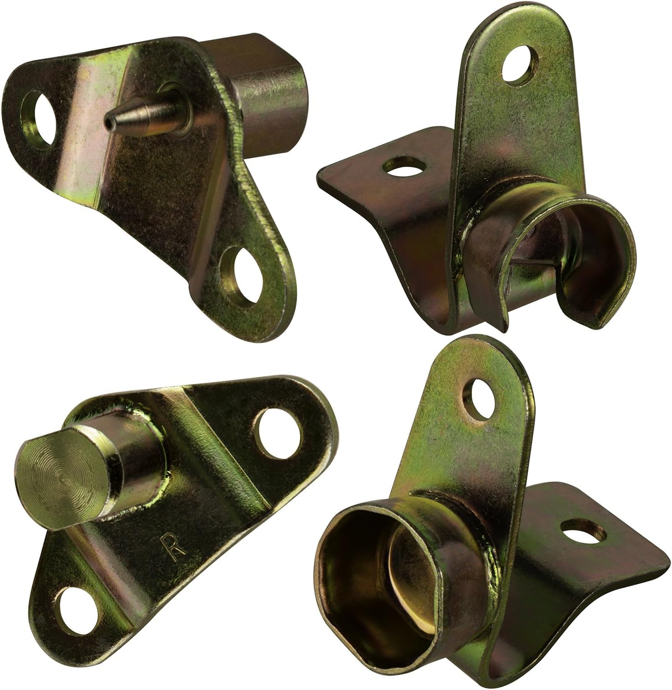 OxGord Tailgate Hinge Kit Best for 1999-2007 Chevrolet Silverado 1500, 2500, 3500, 1999-2007 GMC Sierra 1500, 2500, 3500 (Set of 4) Left & Right Side- Bed & Gate - Replacement Part # 38642