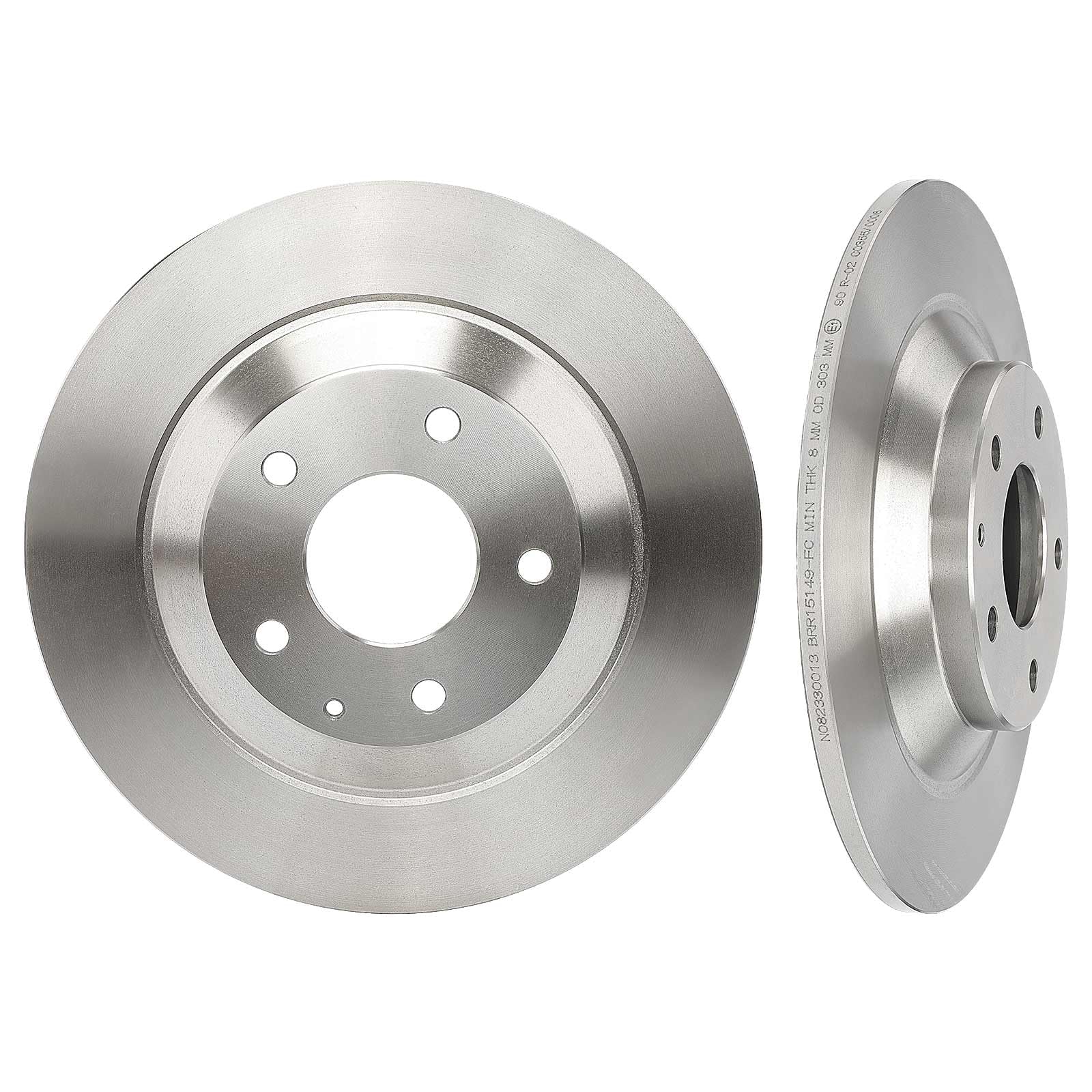 Frankberg Bremsensatz inkl. 2x Bremsscheiben + 4x Bremsbeläge Hinten Kompatibel mit CX-5 GH KE Replace# K01126251B,K0Y12648ZC9C