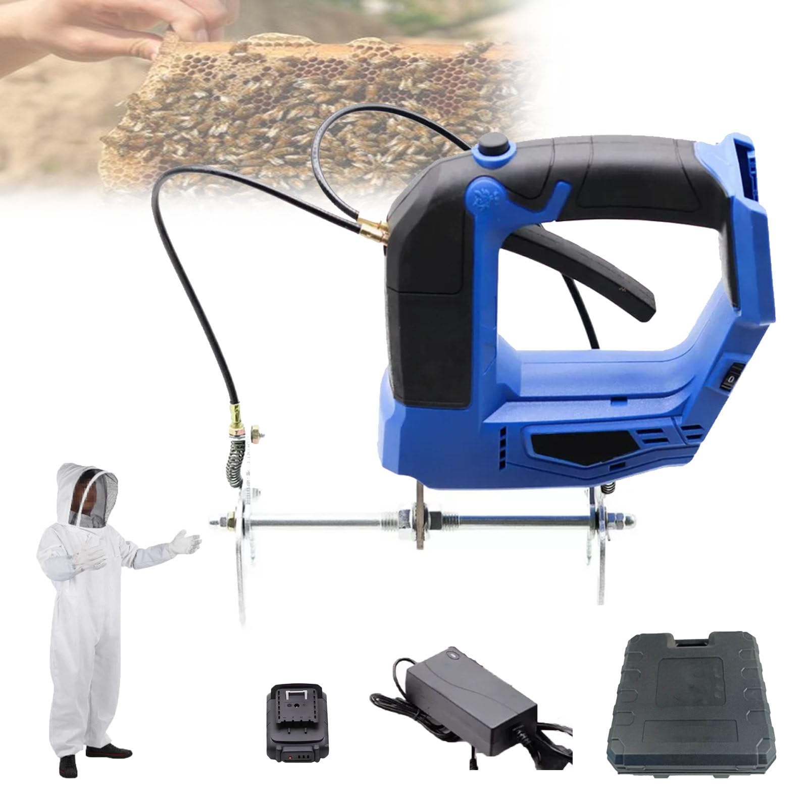 Elektrische Hand-Rüttelmaschine Für Bienenstockrahmen Blue-1Battery