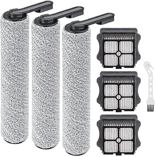 Miniatura 1 de Kit de piezas de repuesto compatible con aspiradora inalámbrica Tineco Floor ONE S5/Floor One S5 Pro 2, paquete de 3 rodillos de cepillo, paquete de